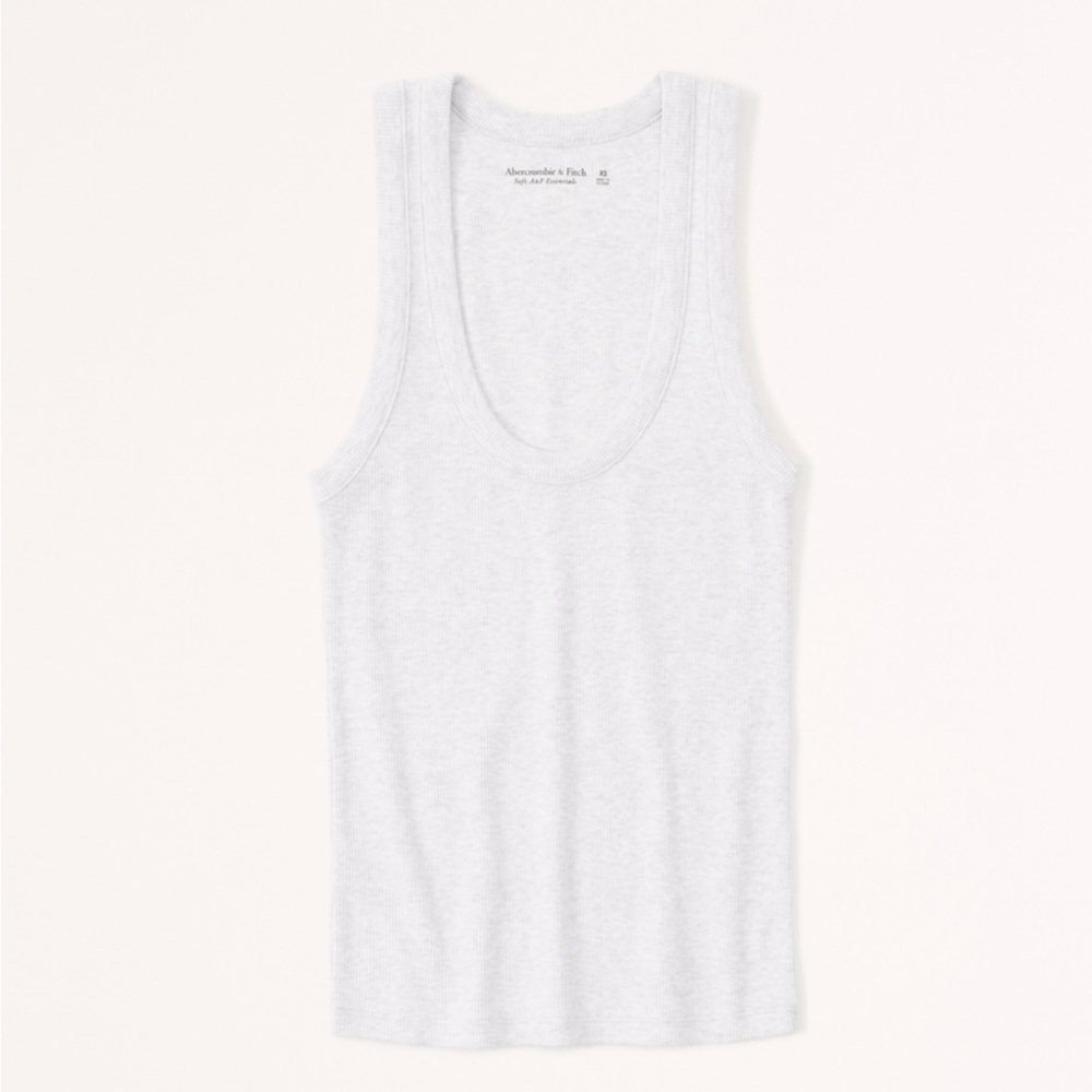 Abercrombie & Fitch Essentials Tuckable Scoop Neck Ribbed Tank